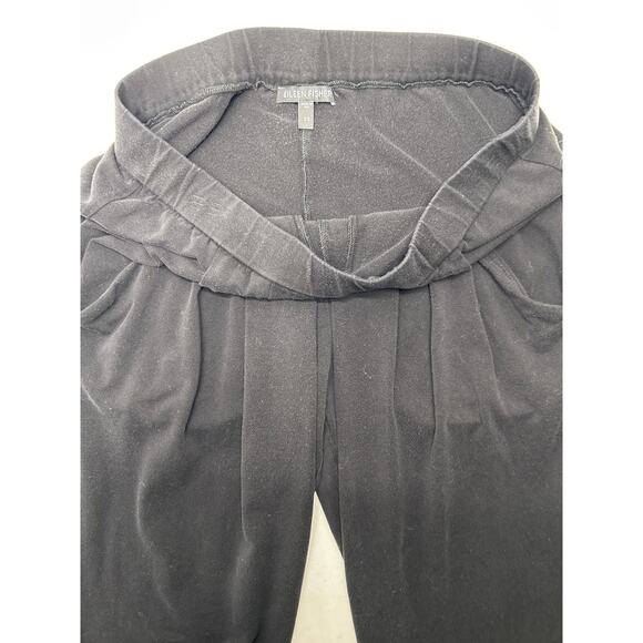 Eileen Fisher Stretch Jersey Knit Drop Pocket Ankle Pants in Black. Size XS - Picture 4 of 5